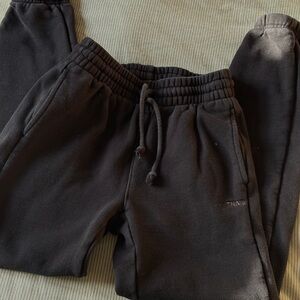 TNA Aritzia Black Boyfriend Fit Joggers